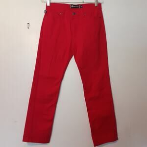 Akademiks Jeans Womens 16 Red Denim Y2K Rockabilly Hip Hop